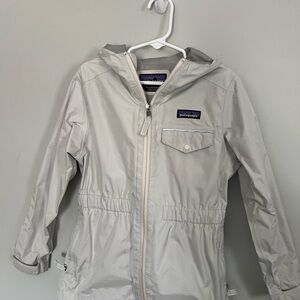 Patagonia Kids Light Gray Raincoat